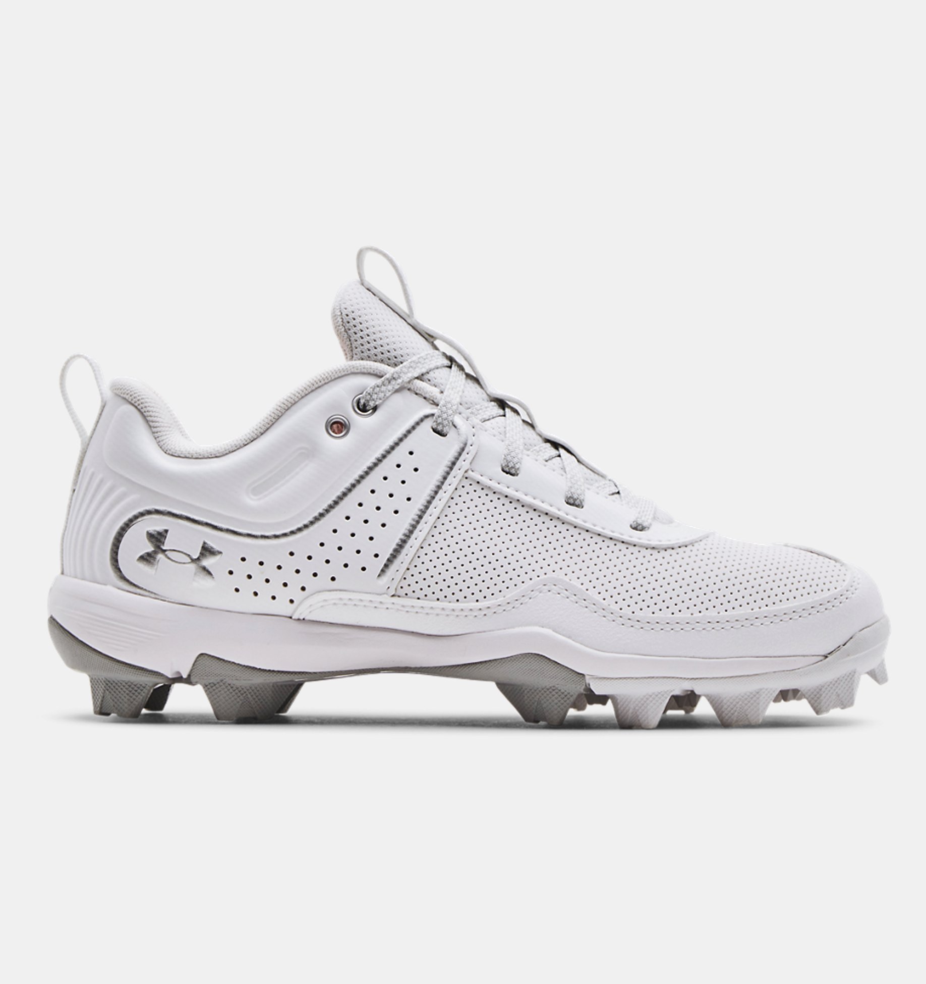Under Armour New Glyde lV TPU CC Womens 6.5 Softball Molded Cleats Black/White